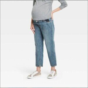 ISABEL MATERNITY Vintage Straight Under Belly Stretch Denim Jeans Size 14